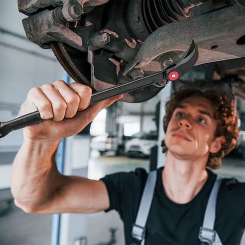 Index Pry Bar - Heavy-Duty Index Pry Bar Tool, Nail Puller Bar | Heavy-Duty Nail Puller Tire Removal Prybar with Ergonomic Handle for Home Remodeling