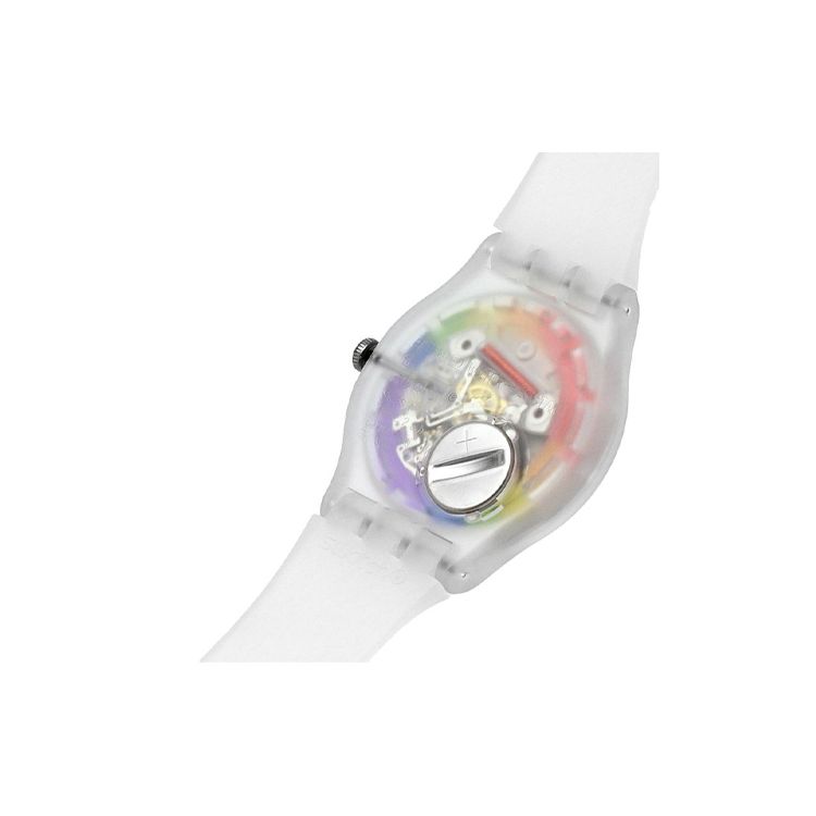 Swatch New Gent Series Quartz Movement 30 Meters Water Resistant Watch 41 Mm Floral Dial Bio-Based Material Case Silicone Strap Men watches SO29K701