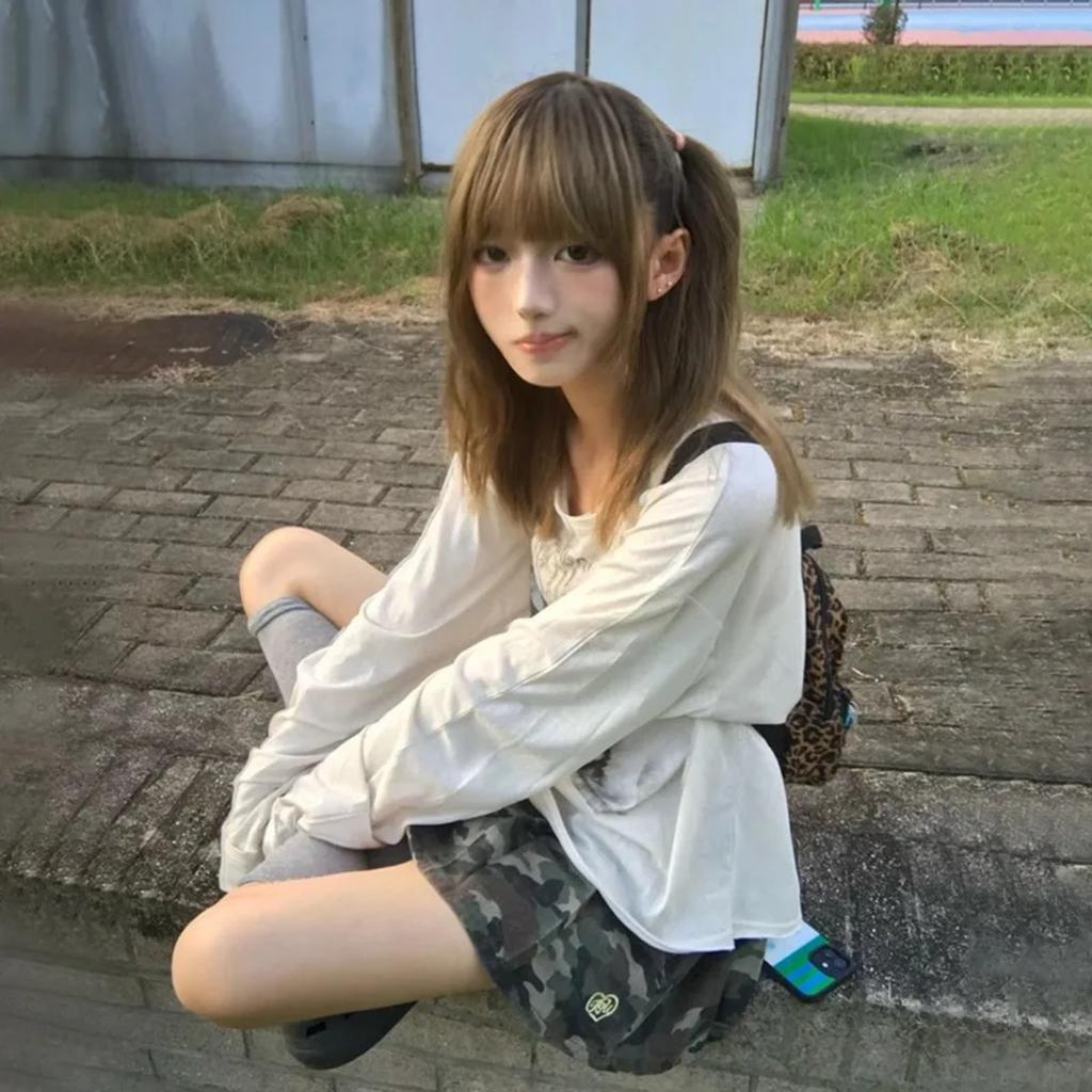 Японская футболка Y2k в стиле панк, гранж-эстетика, состаренные топы, трэшовый винтаж 2000-х, футболка с длинным рукавом, американский ретро