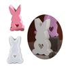 Easter Rabbit Resin Mold for DIY Craft Gypsum Ornament Easter Party Decor Epoxy Resin Molds Non Stick Easy To Demold