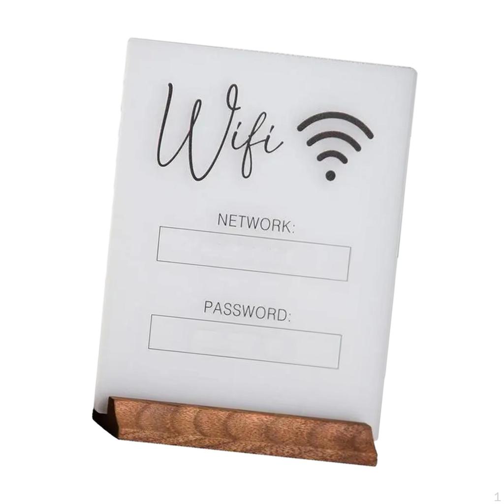 Доска с паролем WiFi, акриловая, многоразовая, держатель для дисплея, центральное украшение для гостей