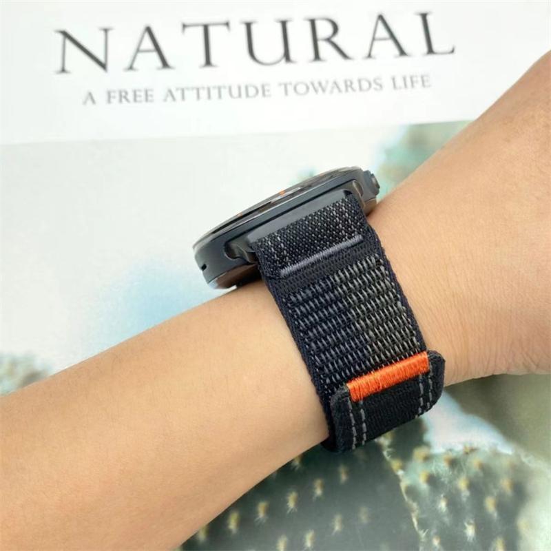 Новый нейлоновый ремешок-петля для Apple Watch Band Ultra 2 49 мм 46 мм 45 мм 44 мм 42 мм 41 мм 40 мм 38 мм спортивный браслет iWatch Series 10 9 8 se 7