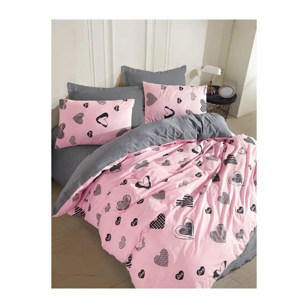 Двойной комплект пододеяльников с цветочным принтом, легко гладится