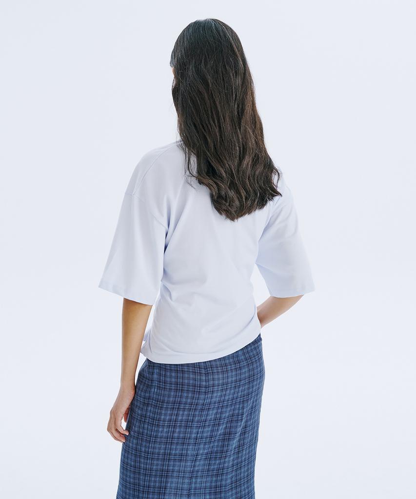 WNDERKAMMER Waist Tied T_Light Blue