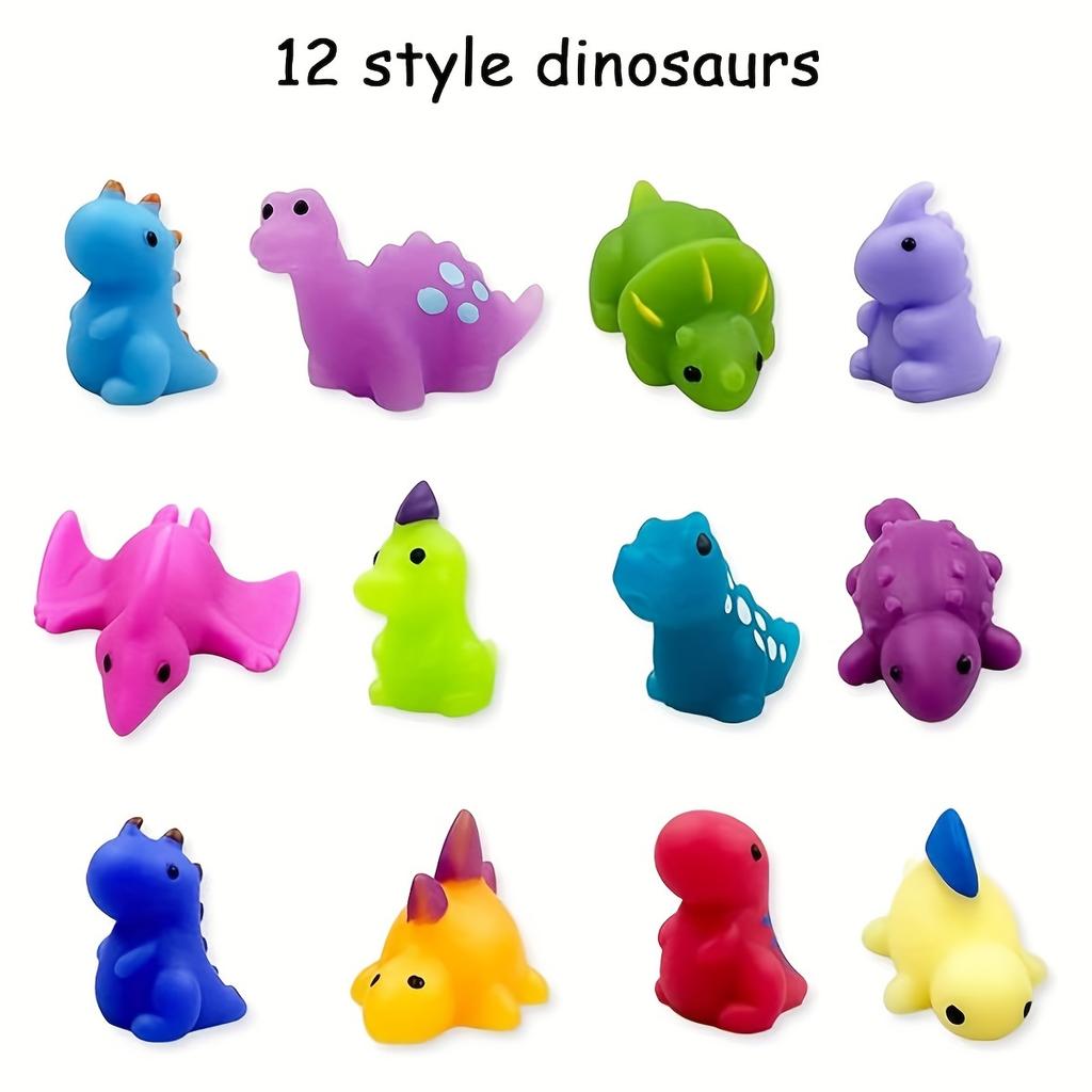 12/24 шт. Динозавры Kawaii Squishies Mochi Squishy Toys Игрушки для снятия стресса для детей Мальчики Девочки Животные Подарки на вечеринку Подарки на день рождения