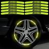 Светоотражающие наклейки на ступицу колеса автомобиля, светящиеся аксессуары для обода шины для Mercedes Benz AMG GLE GLS GLC CLA GLB ML C500 C200 C300 W204 W206 W205 W212 W203