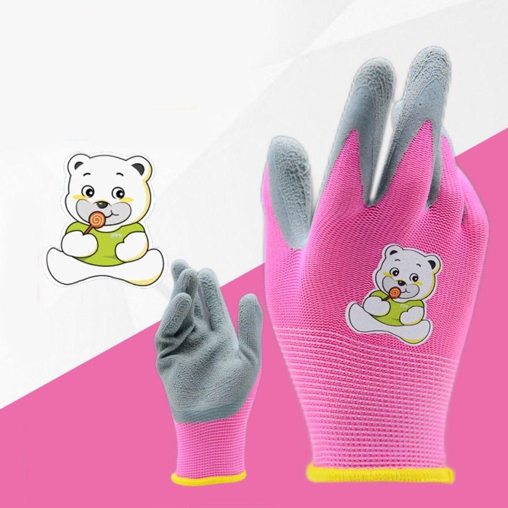 Durable Kids Gardening Glove Non-Slip Garden Glove Portable Work Gloves  Collect Seashells