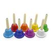 Ennbom Handbell Music Bell Kids New Year Gift Percussion Instrument 8 Color Set Colorful Percussion Instrument