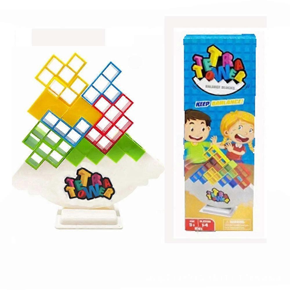 48Pcs Tetra Tower Balance Stacking Blocks Game Team Toys Gifts For Kids Adult