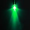 12V Предварительно подключенный светодиод Подсветка Светодиодная бусина с круглой головкой 3 мм Изумрудно-зеленый свет