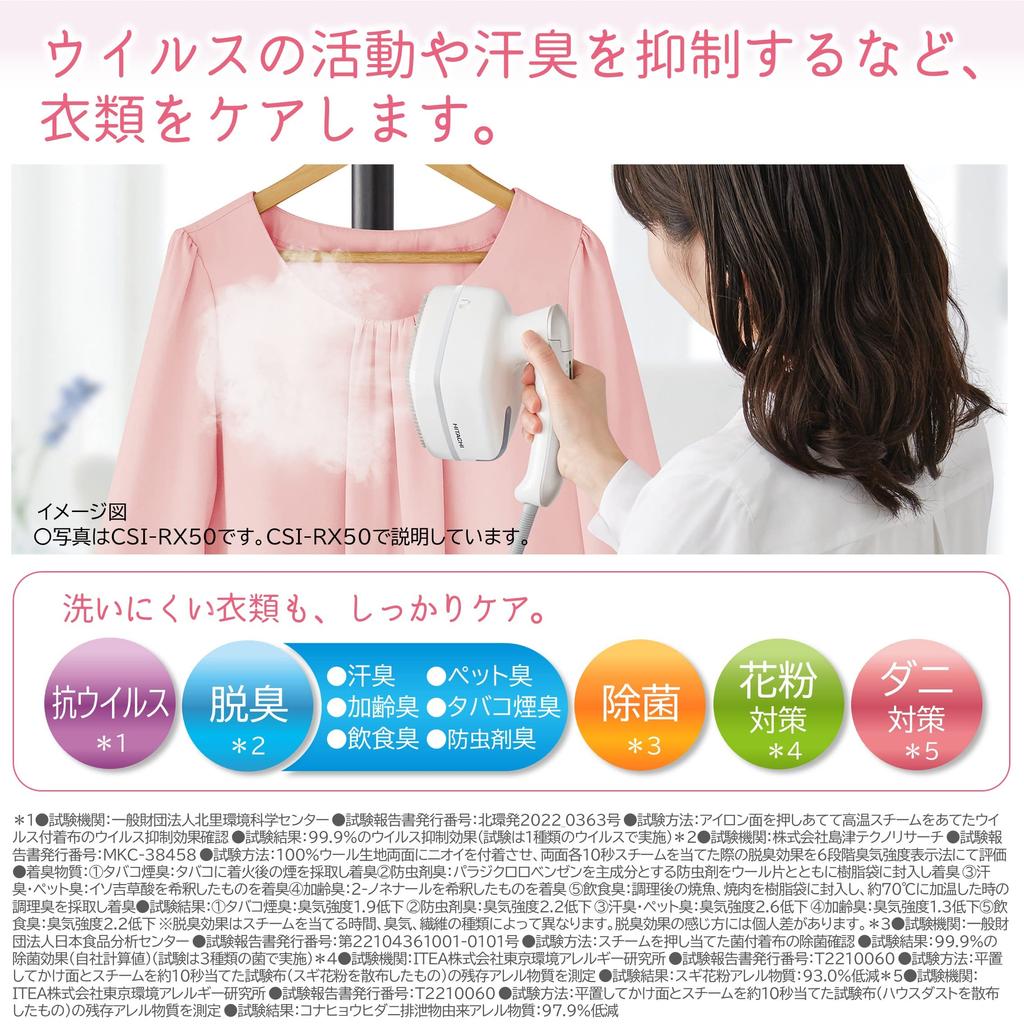 Hitachi Clothing Steamer Steam Iron C Ivory CSI-RX70