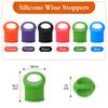 Silicone Wine Stopper Caps Bottle Sealer Reusable Wine Bottle Stopper Champagne Stopper Beer Bottle Stopper for Home Kitchen Bar