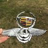 Chrome Car Hood Badge Emblem Bonnet Sticker for Cadillac Escalade Deville DTS ATS BLS CT4 CT6 CTS EXT SLR SRX XLR XT4 zg0
