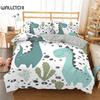 Cartoon Dinosaur Duvet Cover Animal Bedding Set Microfiber 3D Print Comforter Cover For Kids Girl Boy Bedroom Double Single Size