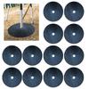 New 12pcs Black Non-woven Weeding Cloth Ring Vegetable Garden Protection Mat Ecological Weed Cloth