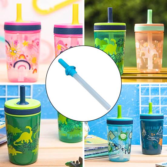 Замена соломы для бутылки с водой для чашки Zak, не содержит бисфенола-А, легко чистится, прикусывающий клапан, аксессуары для соломинок для питья