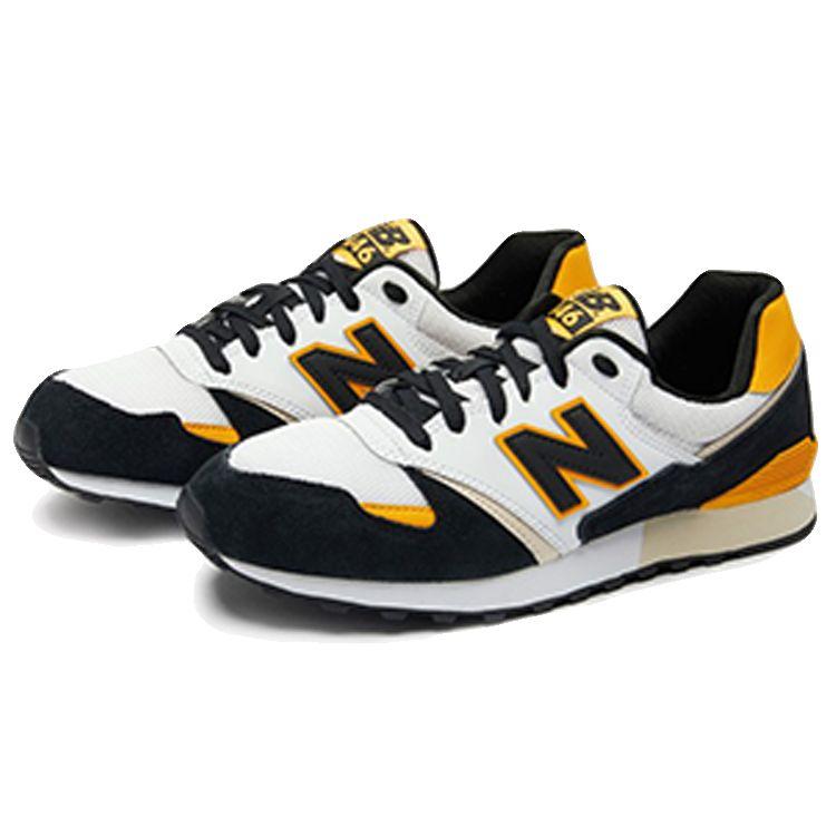 New Balance Nb 446 Удобные Модные Низкие Кроссовки для Марафона Унисекс Черный Белый Желтый U446GB1