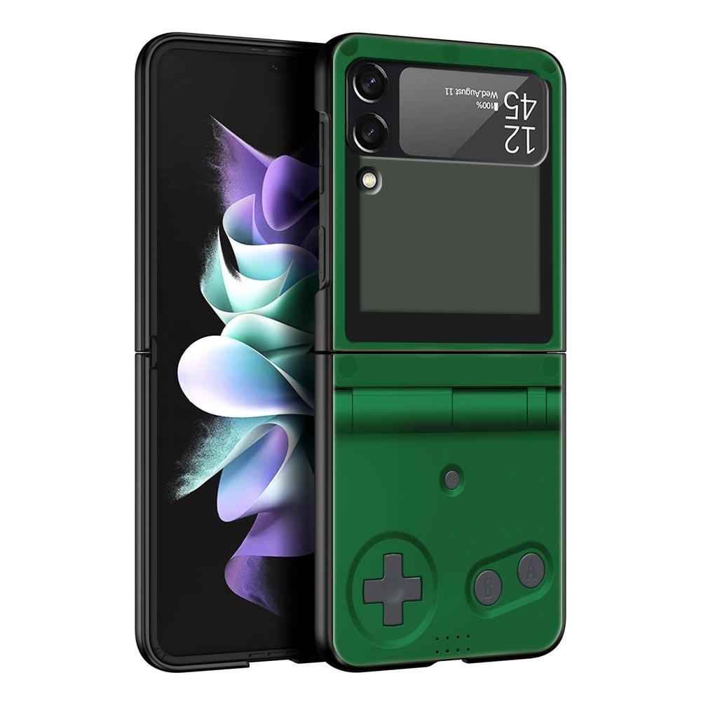 Для Samsung Galaxy Z Flip 3 4 5 Жесткий Черный Складной ПК Чехол для Телефона Gameboy Мальчик Flip Игра Для Samsung Z Flip3 Чехол Защитный Корпус