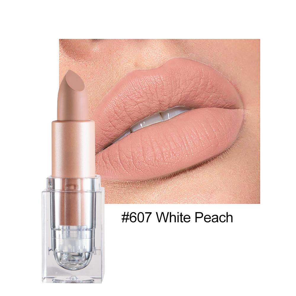 HANDAIYAN 12-Color Ice Tube Matte Nude Lipstick Easy To Color Long-Lasting Lip Makeup Cosmetics Waterproof Lips Gift