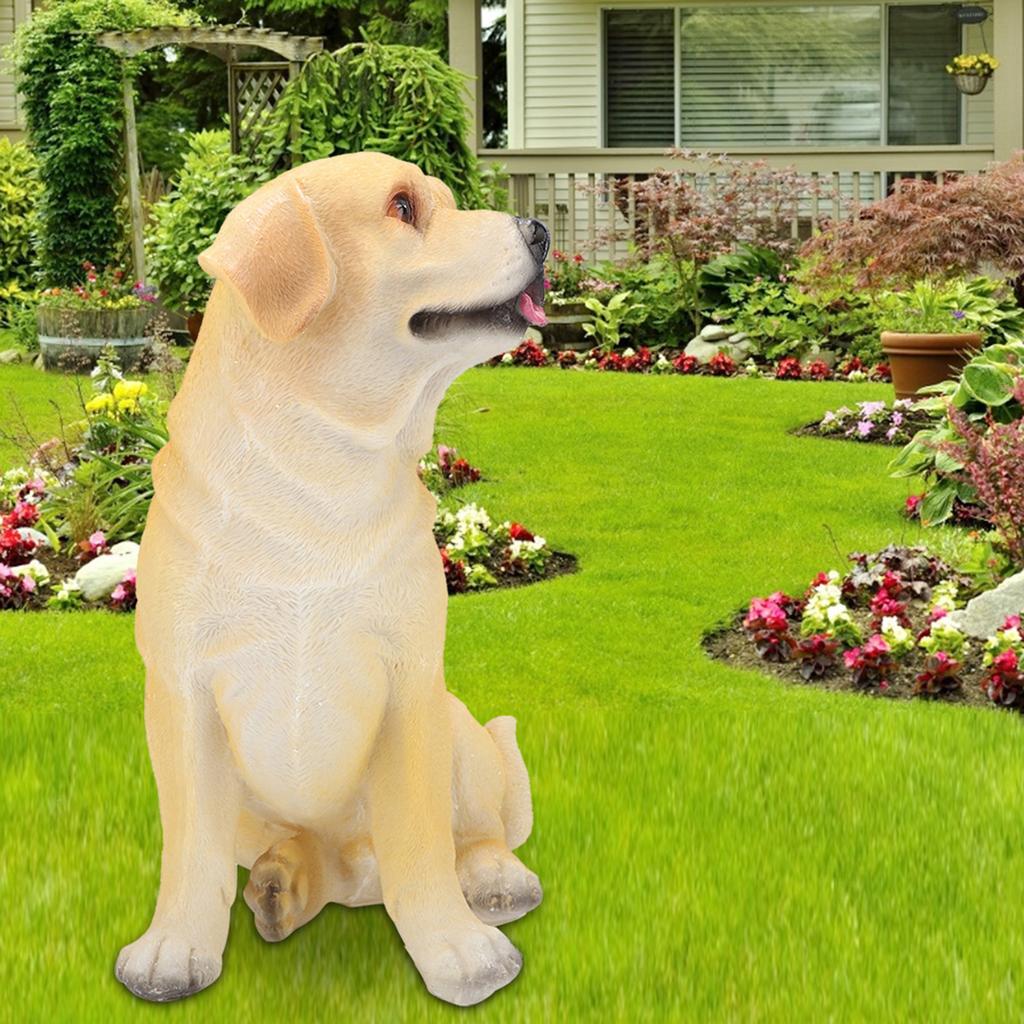Landscape Lawn Garden Courtyard Resin High Simulation Dog Decoration Animal Puppy Ornament