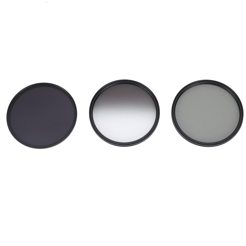 3 In 1 Camera Filter Kit ND8 CPL GND Filter Set Replacement Neutral Density Filter Circular