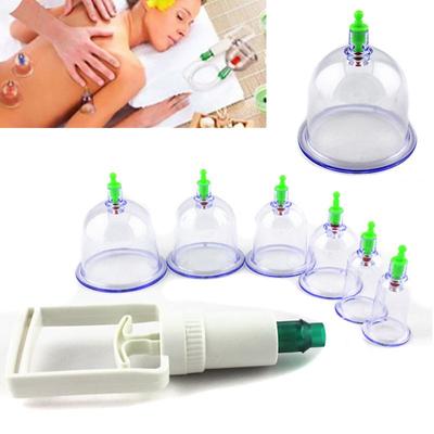 6 чашек китайский массаж тела баночная терапия набор вакуумных присосок 3,0-6,6 см