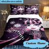 Custom Name 3PCS Monster High Winter Fantasy Bedding Set Including 1pc Duvet Cover And 2pcs Pillowcases for Bedroom, Dormitory Gift Home Decor