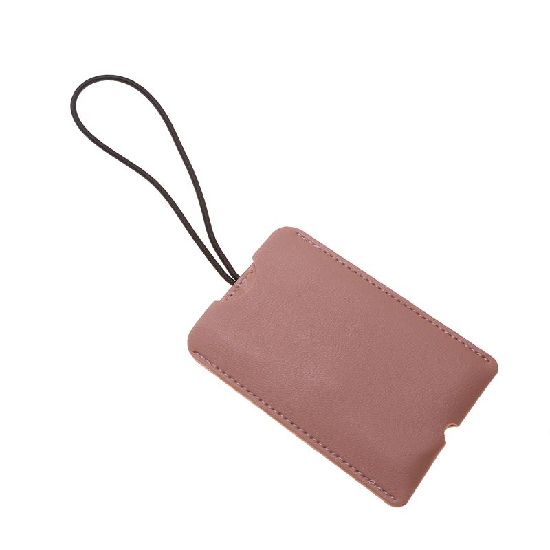 Pu Leather Luggage Tags Multicolor Hidden Pull Fixed with Lanyard Paper Travel Creative Suitcase Name Label Tags for Women Men