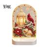 Modern Desktop Ornaments Christmas Pearl Light for Holiday Home Decor, Acrylic LED Decorative Visual Layering Fixtures Lamp with Soft Glow Bedroom