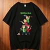 Хлопковая футболка Eddsworld Унисекс Панк Психоделическая Модная Университетская Цветная Аниме Футболка С Графикой Y2k 2000-х Эстетика Корейская Одежда