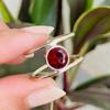 Garnet Gemstone Ring, 925 Sterling Silver, Birthstone Ring, Boho Ring, Solid Ring, Statement Ring, Wedding Ring