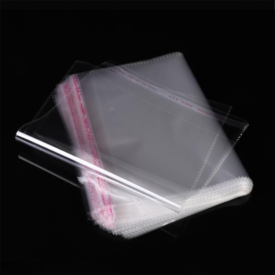 100pcs OPP Bag Self-adhesive Bag Clothing Packaging Bag Transparent Plastic Self-adhesive Self Sealing Adhesive