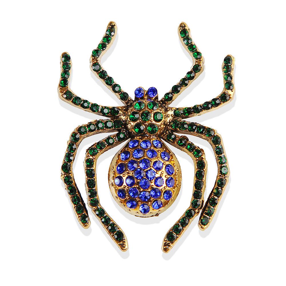 Брошь Lanhao Retro Black Diamond Spider — стильный, креативный, универсальный аксессуар