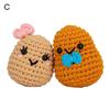 Детский набор для вязания крючком, милый пчелиный картофель, растение в горшке, пара кошек в форме, вязаная кукла, набор для вязания крючком для начинающих, принадлежности для вязания своими руками