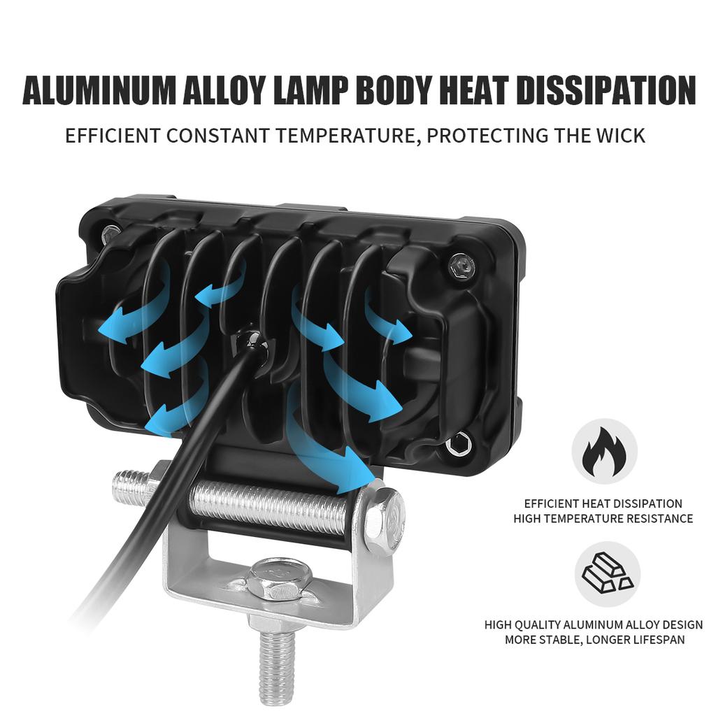 Car LED Work Light Bar Driving Lamp Headlights Extra Light for Offroad Tractor Truck 4x4 Fog Lights 12V 24V Motorcycle spotlight