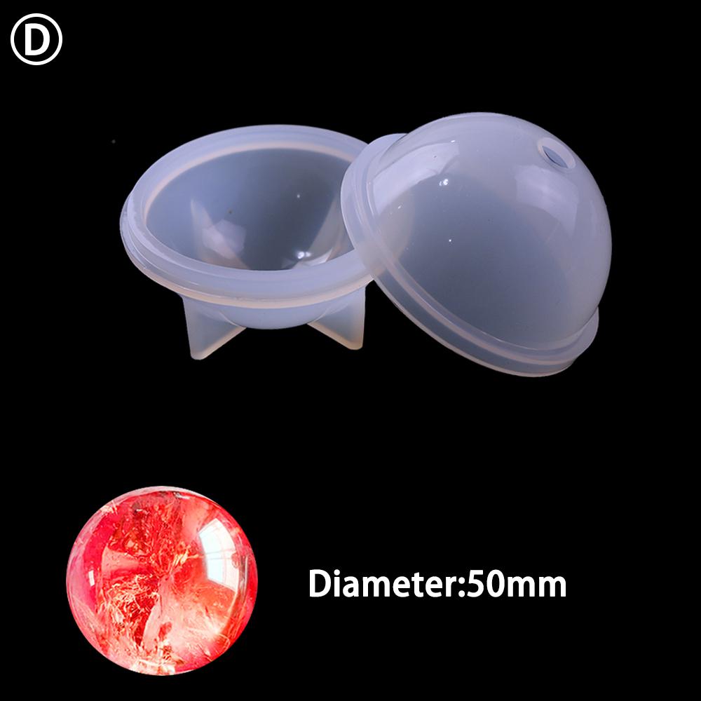 For Better Life 1Pc 3D Spherical Jewelry Making DIY Balls Soft Silicone Mold Soap Resin Crafts Candle Mold Cake Decorations