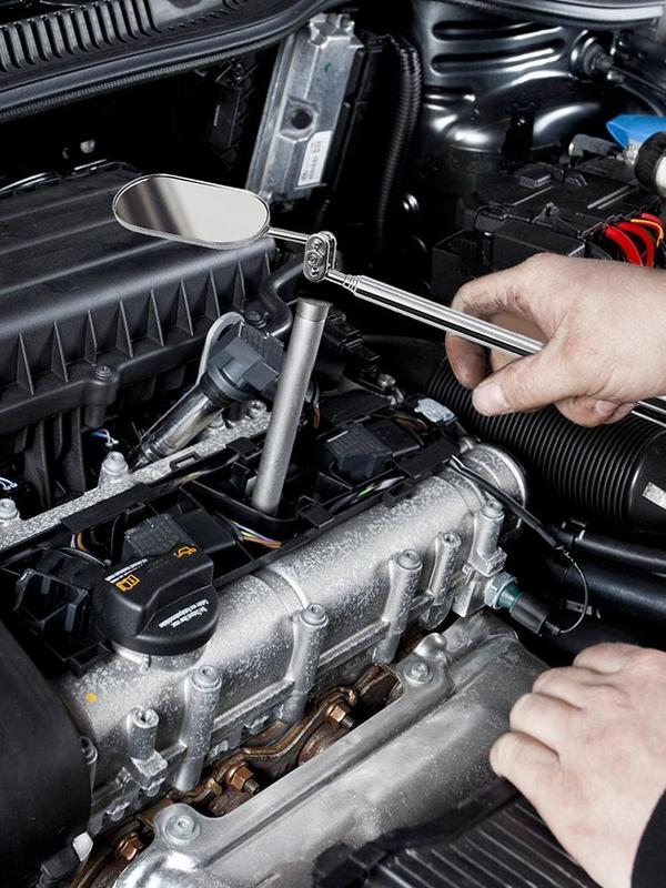 Механическое зеркало с вращением на 360 градусов и светодиодной подсветкой. Инструменты для проверки механических автомобилей. Для проверки мелких деталей автомобиля.