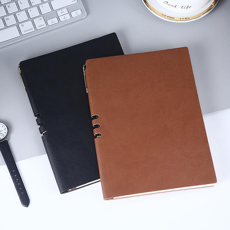 A5 Custom Hollow Sheep Leather Soft Notebook with Logo