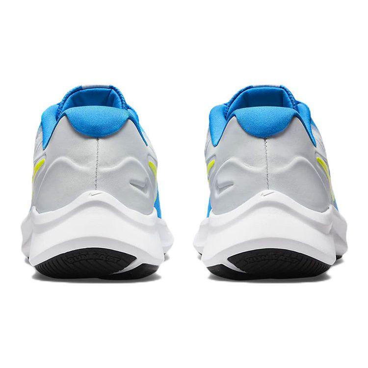 Nike Кроссовки для детей Nike Star Runner 3 GS Серый Фото Синий Серый-Туман Атомный Зеленый Белый DA2776-009