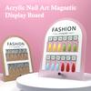Premium Acrylic Nail Color Plate Magnet Nail Tips Display Board Comparison Color Card With Number Stickers For Nail Salon