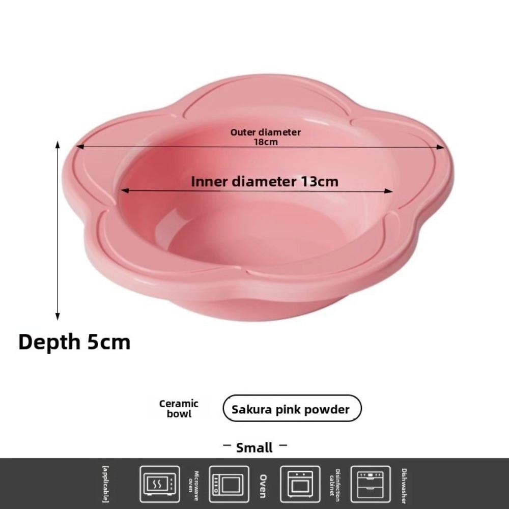 Керамическая миска для кошек большой вместимости Миски для собак в виде цветка Прочная миска на высокой ножке для питомцев Кормление питомца
