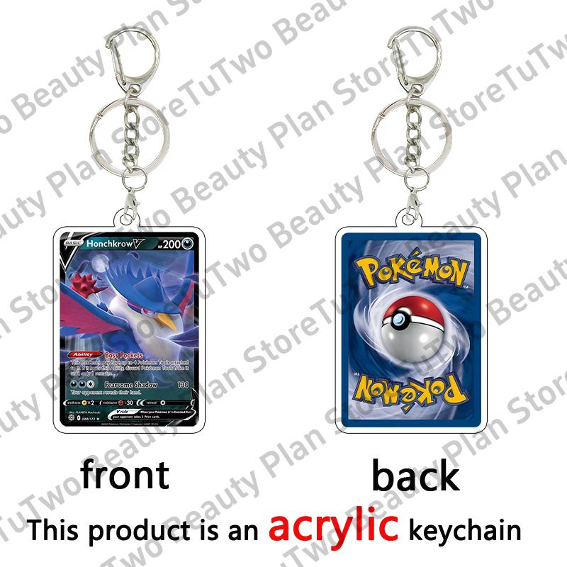 Anime Cartoon Venusaur Bulbasaur Charizard Mewtwo Pocket Monsters Acrylic Keychain Accessories Pendant Key Ring Charm Gifts Toys