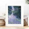 Monet Water Lilies Nympheas Vintage Poster Wall Art Print Colorful Claude Monet Flower Pond Nature Landscape Painting Decor