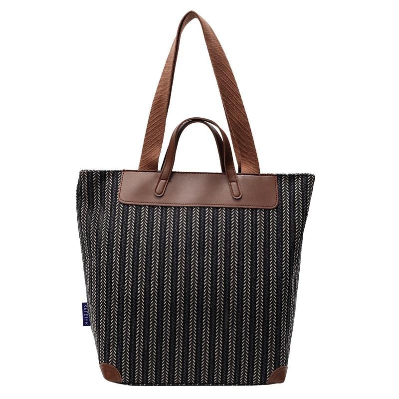 Large Capacity Woven Women's Bag New Fashion Temperament Shoulder Handbag Casual Tote Bag Fashion