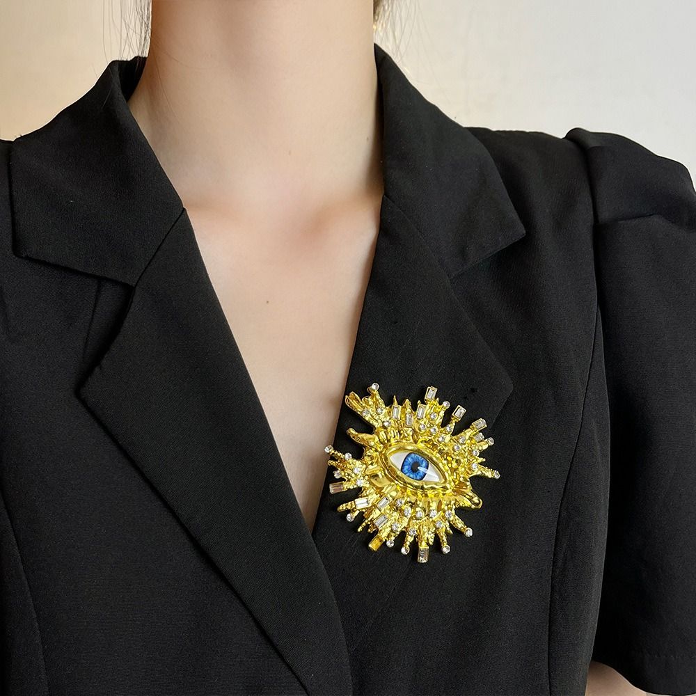 Винтажная серьга-пусета «Глаза демона», деликатная женская брошь, роскошное кольцо «Глаз дьявола», для леди и девушек