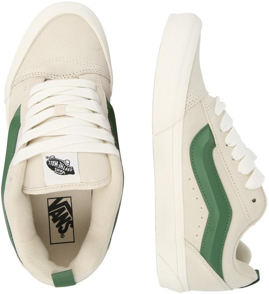 Кеды Vans Knu Skool светло-бежевые/смарагтовые
