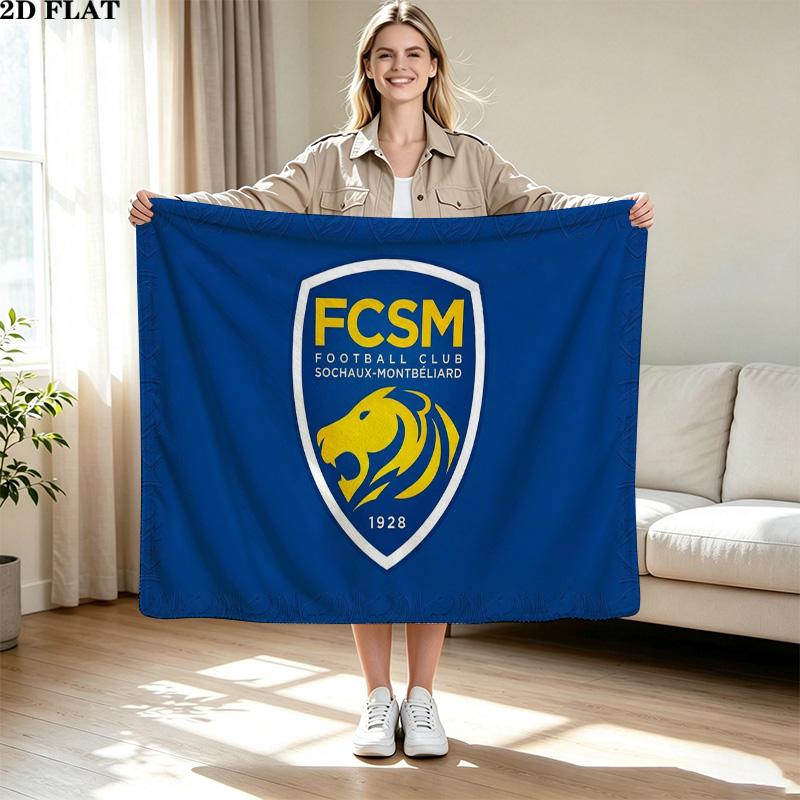 FC SOCHAUX Print Flannel Blanket High Quality Warm Comfortable Cover for All Seasons Perfect for Gifts Home Decor