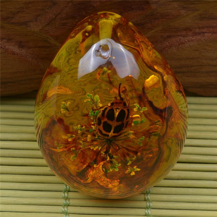 Янтарная бабочка, насекомое, каменный кулон, ожерелье, ручная полировка, подарок