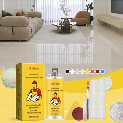 Многофункциональный набор для ремонта трещин на плитке и камне, суперклей для плитки и ремонта, клейкие чипсы с Q7W4
