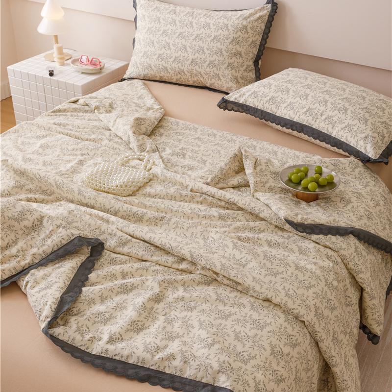 Летнее одеяло Одеяло в французском стиле Одеяло Flora Lace Бытовое Машинная стирка Подходящее Прохладное и освежающее Одеяло